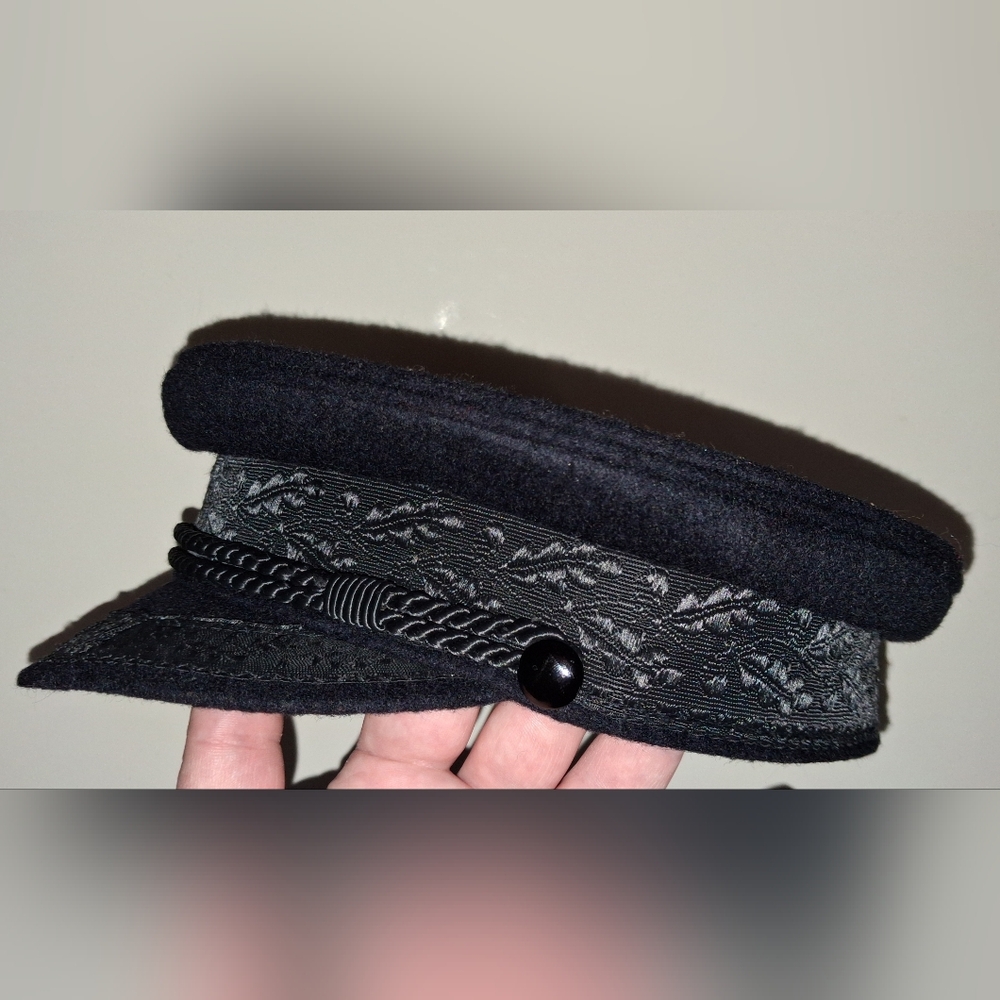 Echte Prinz-Heinrich-Mütze: Genuine Prince Henry Cap in Black